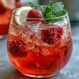 Raspberry Lemon Spritz Mocktail
