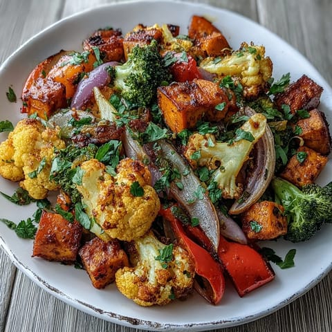 Anti-Inflammatory Turmeric Roasted Vegetables showcase colorful, tender veggies coated in golden spices.