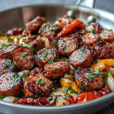 Sheet Pan Sausage Peppers