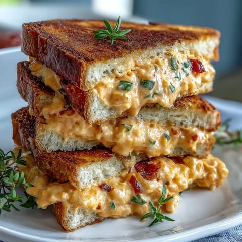 Creamy pimento cheese finger sandwiches with sharp cheddar and pimentos, perfect for Derby parties or Southern gatherings.