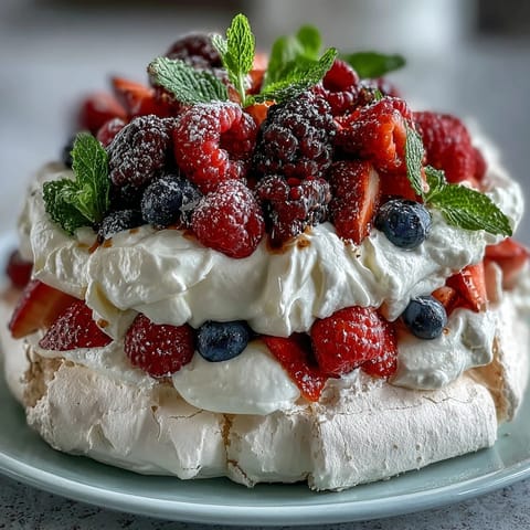 Pavlova Fresh Berries Cream