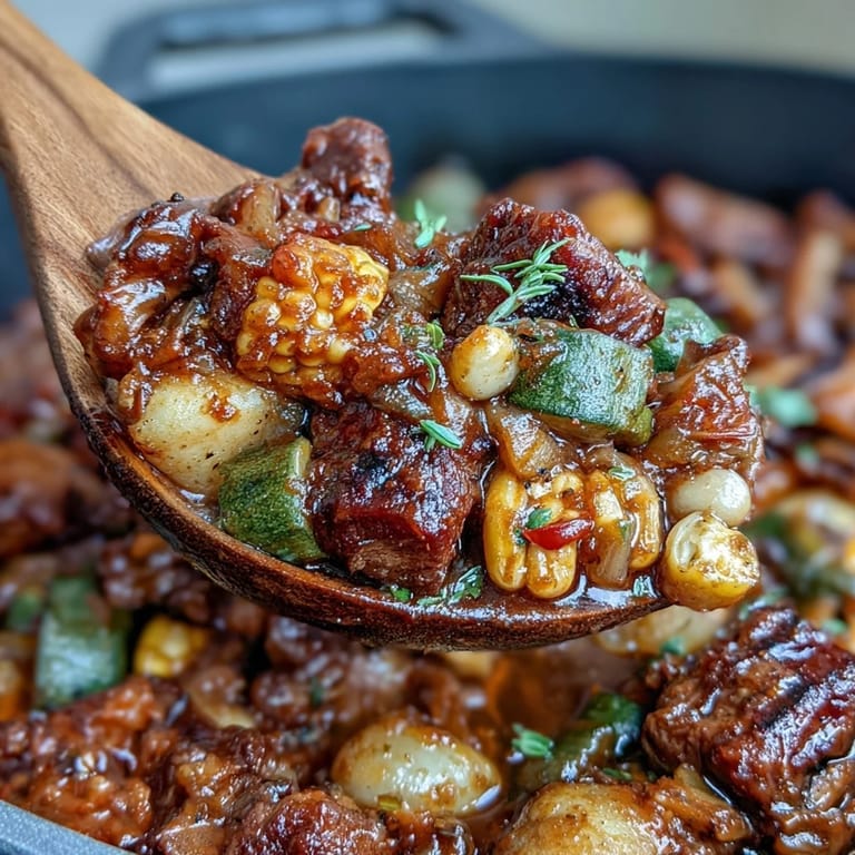 Generous bowl of classic Kentucky Derby Burgoo Stew, perfect for sharing at gatherings.