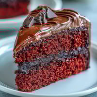 A finished Red Betty Boop Heart Cake with velvety cream cheese frosting and a crisp dark chocolate silhouette on a rustic wood table.