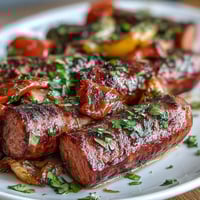 Sheet Pan Sausage and Peppers with colorful roasted vegetables, a simple and hearty one-pan dinner for busy weeknights.