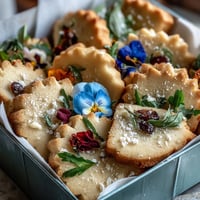 Mothers Day Floral Shortbread Cookie Box with edible flower decorations, perfect for elegant gifting and springtime celebrations.