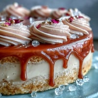Elegant Bridal Shower Rosé Velvet Cake with a gorgeous shimmering gold drip.